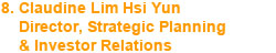 8. Claudine Lim Hsi Yun