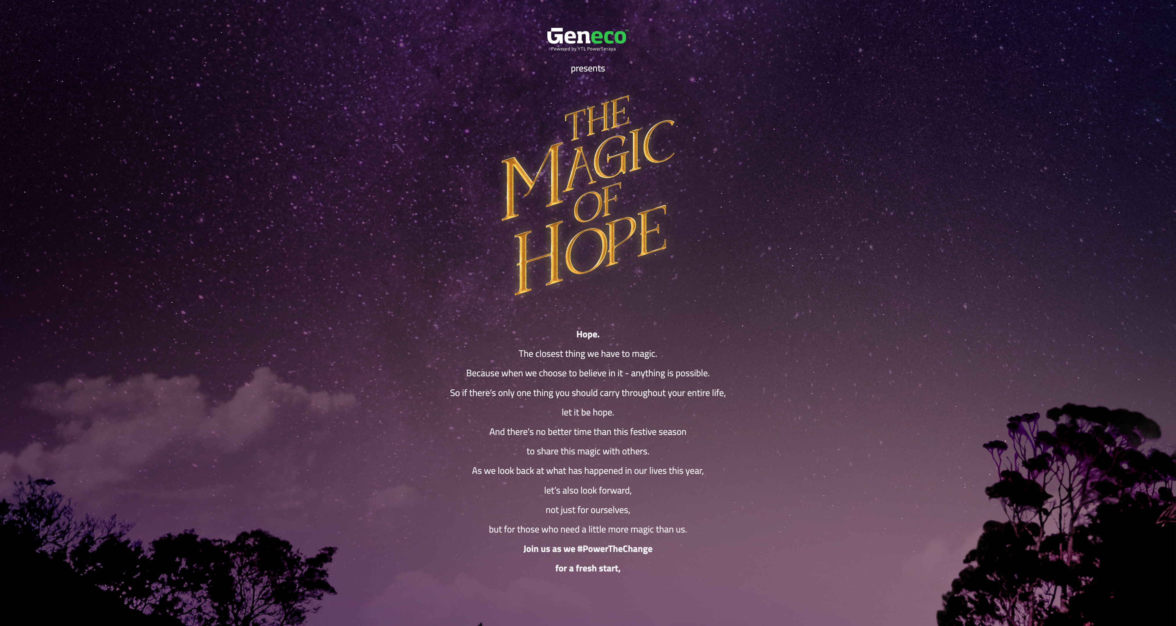 The Magic of Hope Microsite