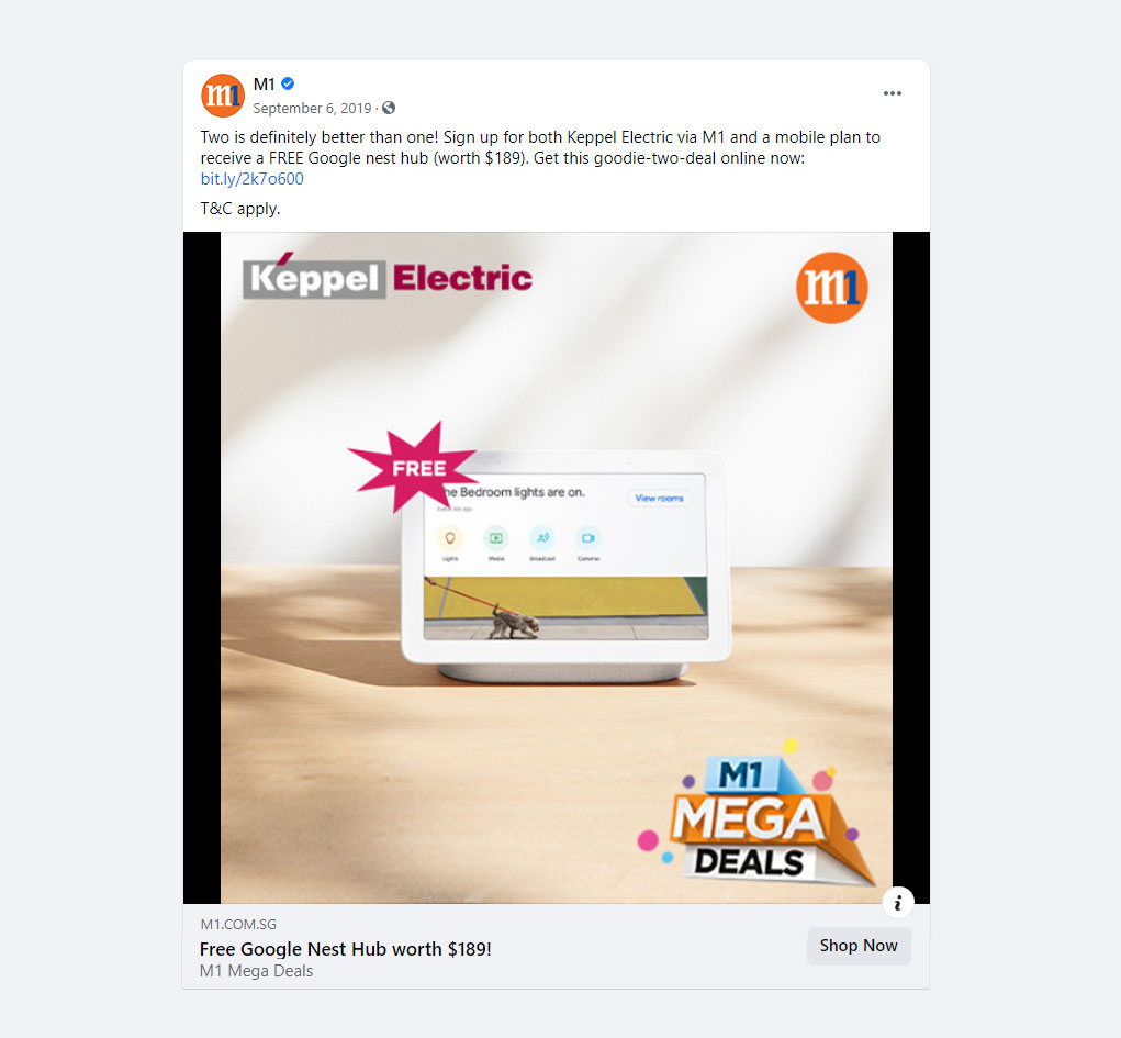 M1 - Keppel Electric on Mega Deals